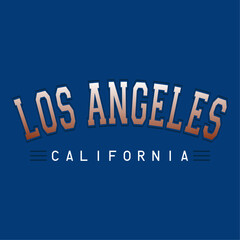Los angles typography graphic vector for t-shirt, Retro college varsity typography west coast California slogan print for girl tee - t-shirt or sweatshirt - hoodie
