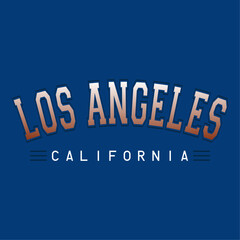 Los angles typography graphic vector for t-shirt, Retro college varsity typography west coast California slogan print for girl tee - t-shirt or sweatshirt - hoodie © MdAbir