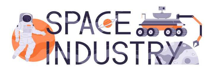 Space Industry Text Banner