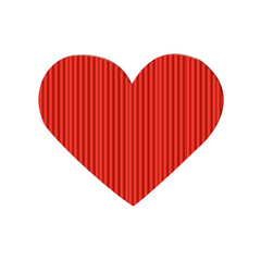 red heart isolated on white