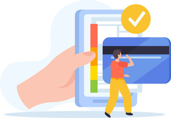 Credit Score Flat Composition
