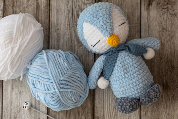 Pingüino de Crochet.