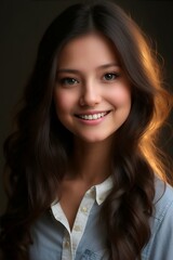 Fototapeta premium Masterpiece realistic female beautiful face