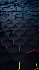 Fototapeta premium Abstract lines and shapes of geometric intensity color background