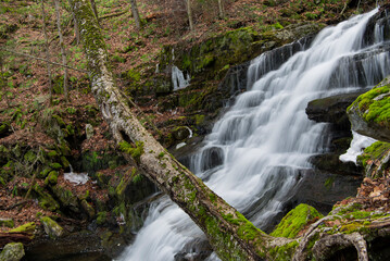 Naklejka premium Falls brook West Hartland Connecticut waterfall