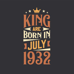 King are born in July 1932. Born in July 1932 Retro Vintage Birthday