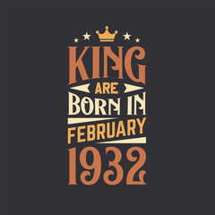 King are born in February 1932. Born in February 1932 Retro Vintage Birthday