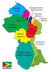 Map of Guyana 