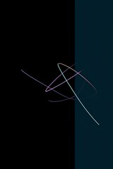 thread on black background made by midjeorney