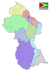 Map of Guyana 