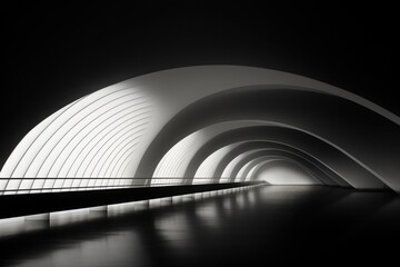 Naklejka premium Minimalism, Amazing photography in structure in style of high futuristic Foundation. Generative AI.