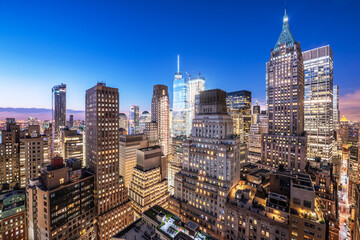 New York, New York, USA Lower Manhattan Financial District