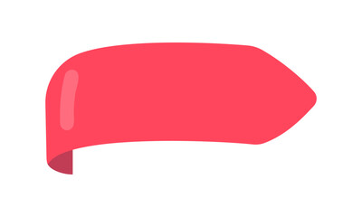 ribbon banner red fluttering for decorating a cute text frame