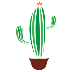 the cactus icon vector illustration
