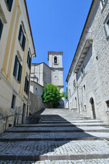 A characteristic street of  Agnone,  a medieval village in the Isernia province, Italy.