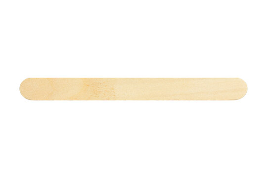 wooden ice cream stick isolated from background