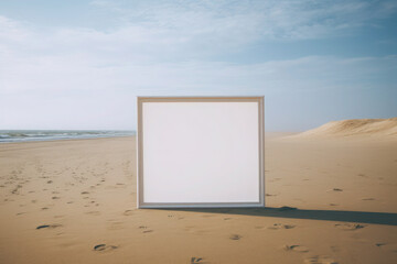 3d render, abstract futuristic background with geometric shapes, minimalist zen scenery, panoramic seascape wallpaper