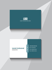 Modern elegant clean business card design template, visiting card
