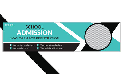 Digital marketing and corporate large web banner, social cover template, Horizontal web banner or corporate business banner template.