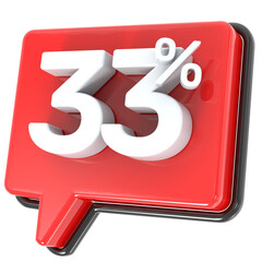 Number percent gold 3d