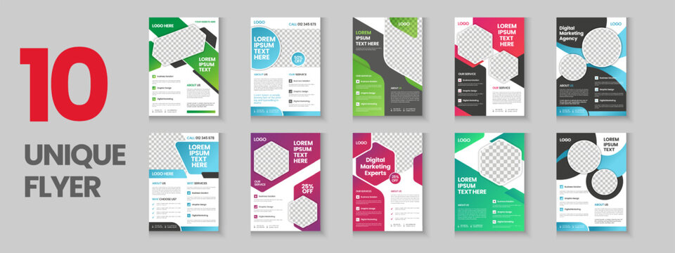 Flyer design, Corporate proposal, annual report, news letter, book cover, business brochure, a4 template design