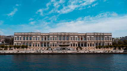 Palace view from the Bosphorus. Istanbul Türkiye