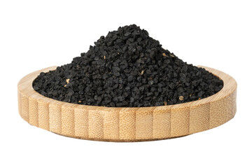 onion seeds in a wooden bowl