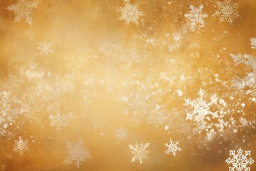 Golden Christmas background with snowflakes
- 638949628