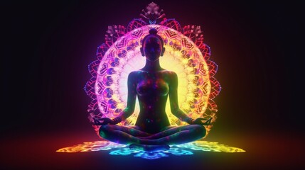 all of the Chakras including outside the body psychede.Generative AI