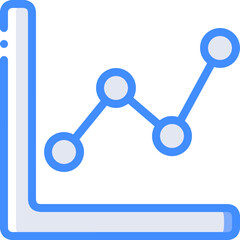 Business chart icon symbol image vector. Illustration of growth diagram data graphic pictogram infographic design image