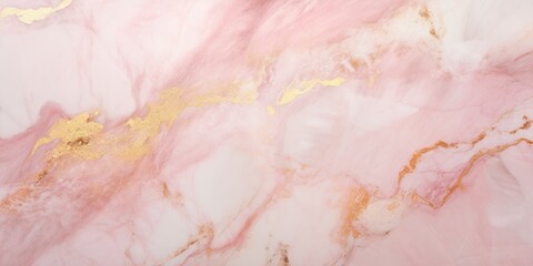 Minimal pink and gold marble texture with natural pattern for background, generative ai