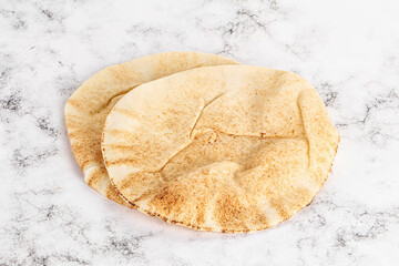 Traditional eastern round pita bread