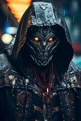 Robot droid warrior from future