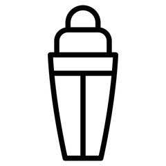 Fototapeta na wymiar Plastic bottle vector illustration, line design icon
