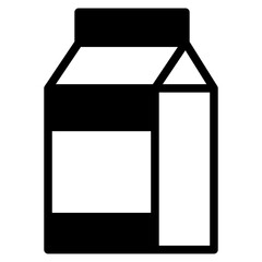 Vector milk icon. Flat illustration of milk isolated on white background. Icon vector illustration sign symbol