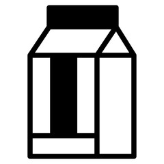 Vector milk icon. Flat illustration of milk isolated on white background. Icon vector illustration sign symbol