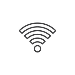 Wi-Fi signal line icon