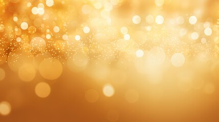 Gold glitters background. shimmering blur spot lights Bokeh Shiny gold light background texture.