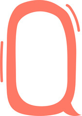 Colorful pastel orange color speech bubble balloon icon sticker memo keyword planner text box banner, flat png transparent element design