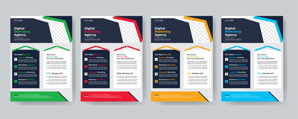 flyer. newest trendy creative corporate multipurpose minimal official business advertising magazine poster flyer with creative corporate trendy geometric shape template print design