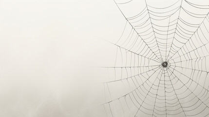 Fototapeta premium spider wove a natural web drawing, photo