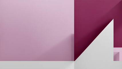 Obraz premium Empty room interior. Wall and floor . AI