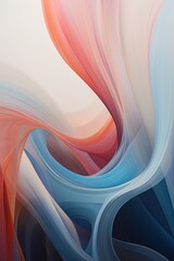 Abstract colourful wave design of blue, red and pink waves - 638973870