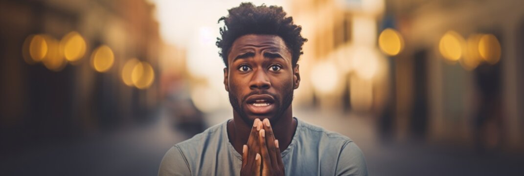 The man asks for forgiveness. Generative AI