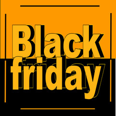 black friday, promotion, vector, friday, yellow, orange, colors, black, squares, backgrounds, design, illustration, art