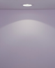 LED COB light. Flat LED light panel isolated with white background. led square dowlight lighting