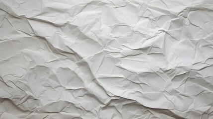 texture papier froissé blanc, généré par IA - obrazy, fototapety, plakaty