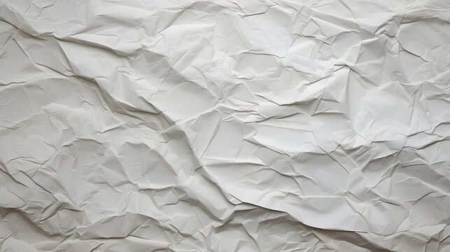 Papier Kraft Blanc Froissé Avec Texture De Détails