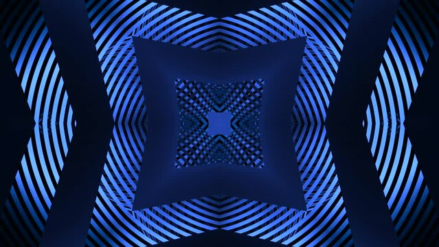 Hypnotic relaxing crossed lines forming square shapes. Design. Stretching pattern of colorful hypno lines.
