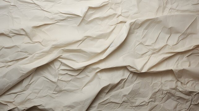 texture papier froiss&eacute; blanc, g&eacute;n&eacute;r&eacute; par IA